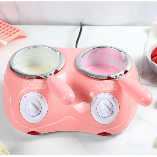 Double Furnace Electric Heating Chocolate Melting Pot Melting Furnace Diy Handmade Soap Essential Oil Soap Melting Furnace Melting Pot Factory Direct Sales - Image 4