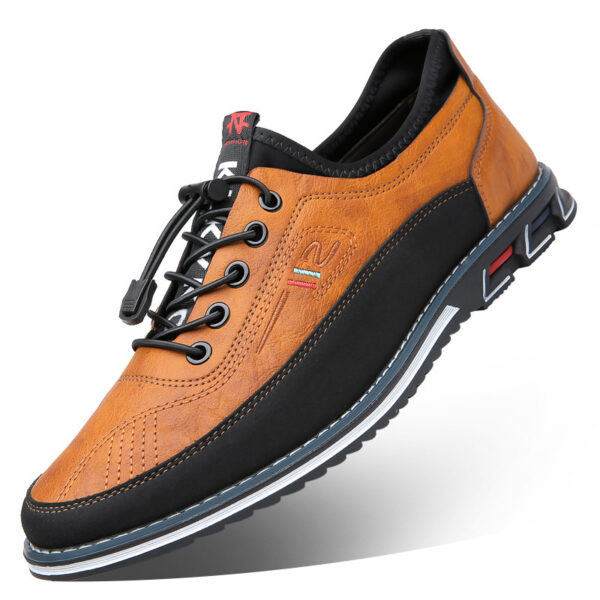 Genuine Leather Sports Comfortable And Non-slip Waterproof Leather Shoes Men's - Image 6