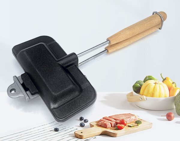 Waffle Bread Toast Double Side Frying Pan - Image 6