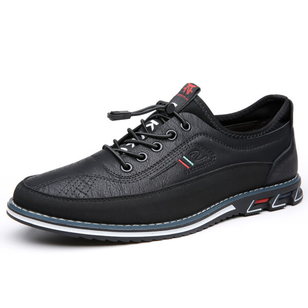 Genuine Leather Sports Comfortable And Non-slip Waterproof Leather Shoes Men's - Image 9